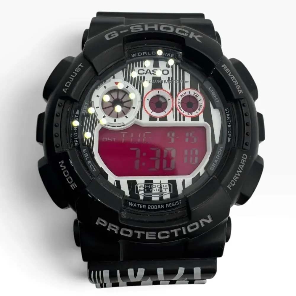 Casio G-Shock GD-120LM-1A MAROK Collaboration Black Pink Digital Watch 3427